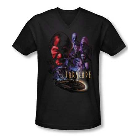 FarScape Shirt Criminal Slim Fit V Neck Tee T-Shirt
