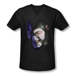 FarScape Shirt Smiling Slim Fit V Neck Tee T-Shirt FarScape Shirt Smiling Slim Fit V Neck Tee T-Shirt