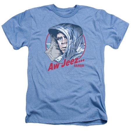Fargo Shirt Aw Jeez Heather Light Blue T-Shirt