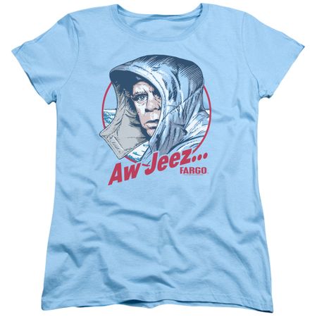 Fargo Womens Shirt Aw Jeez Light Blue T-Shirt
