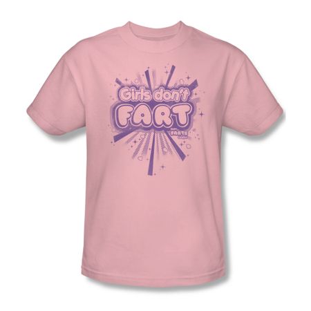 Farts Candy Shirt Girls Don't Fart Pink T-Shirt