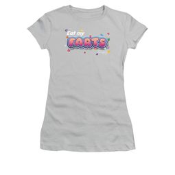 Farts Candy Shirt Juniors Eat My Farts Silver T-Shirt