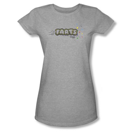Farts Candy Shirt Juniors Finger Logo Athletic Heather T-Shirt