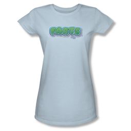 Farts Candy Shirt Juniors Logo Light Blue T-Shirt