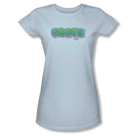 Farts Candy Shirt Juniors Logo Light Blue T-Shirt