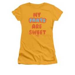 Farts Candy Shirt Juniors Sweet Farts Gold T-Shirt