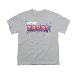 Farts Candy Shirt Kids Eat My Farts Silver T-Shirt