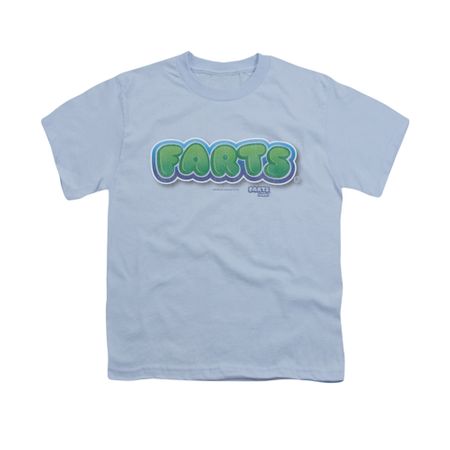 Farts Candy Shirt Kids Logo Light Blue T-Shirt