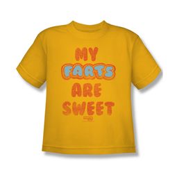Farts Candy Shirt Kids Sweet Farts Gold T-Shirt