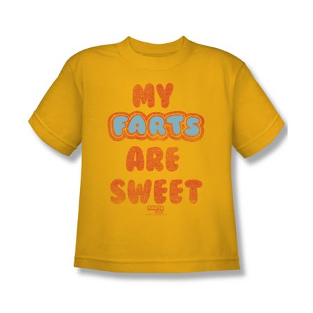 Farts Candy Shirt Kids Sweet Farts Gold T-Shirt
