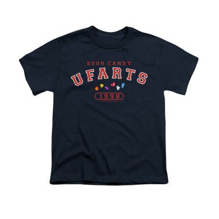 Farts Candy Shirt Kids U Fart Navy T-Shirt