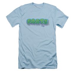 Farts Candy Shirt Slim Fit Logo Light Blue T-Shirt