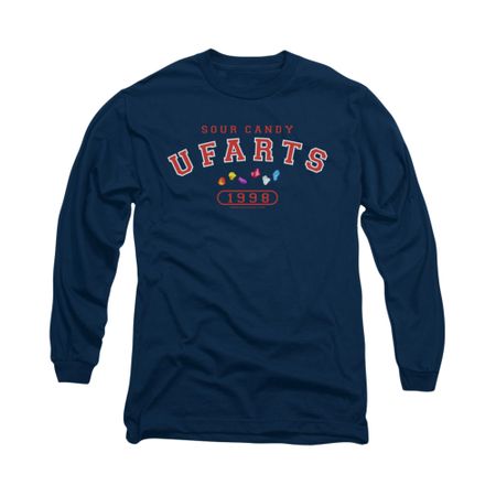 Farts Candy Shirt U Fart Long Sleeve Navy Tee T-Shirt