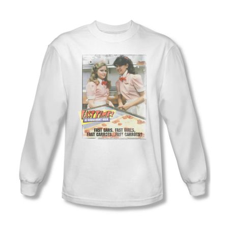 Fast Times At Ridgemont High Shirt Fast Carrots Long Sleeve White Tee T-Shirt