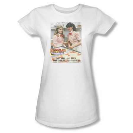 Fast Times At Ridgemont High Shirt Juniors Fast Carrots White Tee T-Shirt