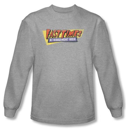 Fast Times At Ridgemont High Shirt Logo Heather Long Sleeve Tee