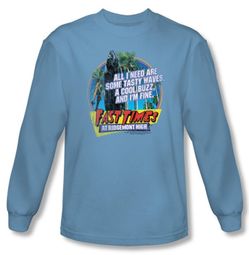 Fast Times At Ridgemont High Shirt Waves Carolina Blue Long Sleeve Tee
