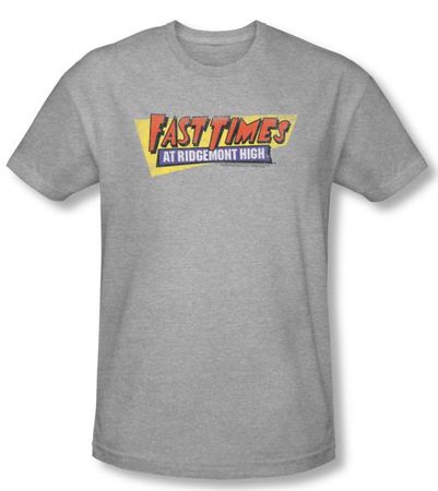 Fast Times At Ridgemont High T-shirt Logo Heather Slim Fit Shirt