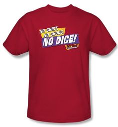 Fast Times At Ridgemont High T-Shirt No Dice Adult Red Tee Shirt