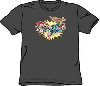 Female Superheroes T-shirt - Please Get Me Adult Charcoal Tee