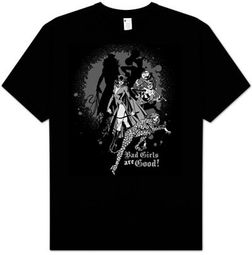 Female Villians T-shirt - DC Comics Bad Girls Are Good Adult Black Tee
