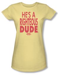 Ferris Bueller's Day Off Shirt Juniors Righteous Dude Banana T-Shirt