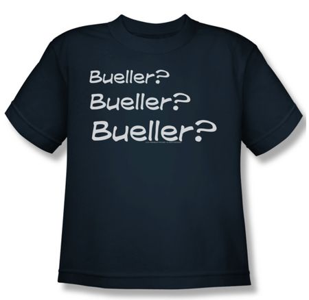 Ferris Bueller's Day Off Shirt Kids Bueller? Navy Blue Youth Tee T-Shirt