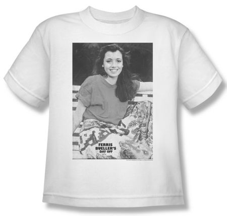 Ferris Bueller's Day Off Shirt Kids Sloane White Youth Tee T-Shirt