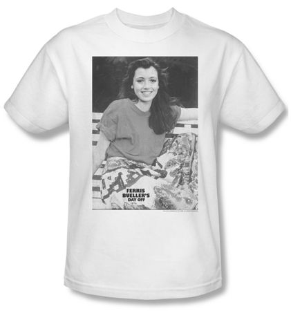 Ferris Bueller's Day Off Shirt Sloane Adult White Tee T-Shirt