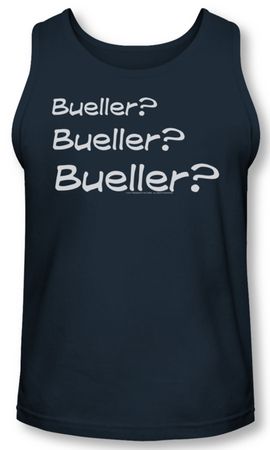 Ferris Bueller's Day Off Tank Top Bueller? Navy Blue Tanktop