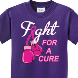 Fight For a Cure Kids Breast Cancer Awareness Shirts