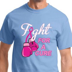 Fight For a Cure Mens Breast Cancer Awareness Shirts