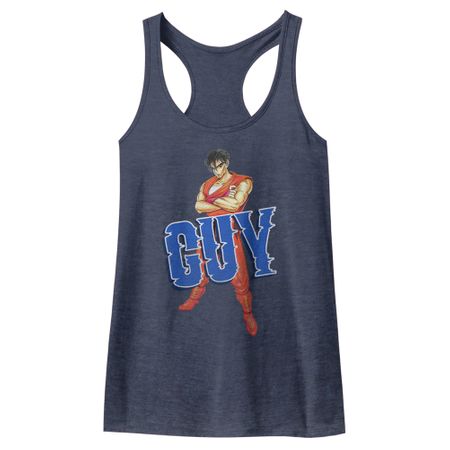 Final Fight Juniors Tank Top Guy Navy Blue Racerback