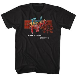 Final Fight Shirt Arcade Black T-Shirt
