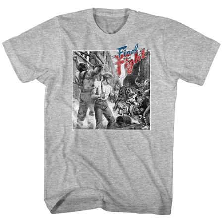 Final Fight Shirt B&W Fight Athletic Heather T-Shirt