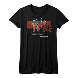 Final Fight Shirt Juniors Arcade Black T-Shirt