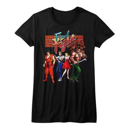 Final Fight Shirt Juniors FF Gang Black T-Shirt
