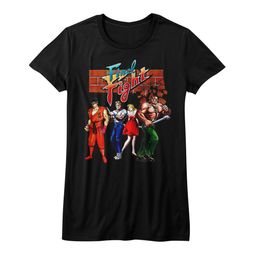 Final Fight Shirt Juniors FF Gang Black T-Shirt