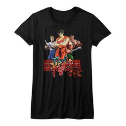 Final Fight Shirt Juniors Game Black T-Shirt