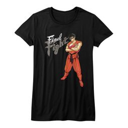 Final Fight Shirt Juniors Guy Black T-Shirt