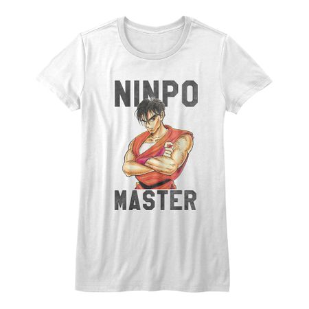 Final Fight Shirt Juniors Ninpo Master White T-Shirt