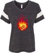 Fire OM Ladies Eco Jersey V Neck Yoga Shirt