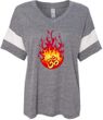 Fire OM Ladies Eco Jersey V Neck Yoga Shirt