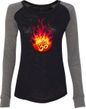 Fire OM Ladies Long Sleeve Preppy Patch Yoga Shirt