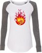 Fire OM Ladies Long Sleeve Preppy Patch Yoga Shirt