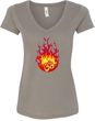 Fire OM Ladies V-Neck Yoga Shirt