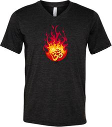 Fire OM Mens Yoga Shirts