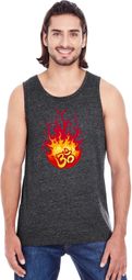 Fire OM Tri Blend Mens Yoga Tank Top
