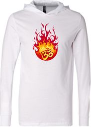 Fire OM Yoga Lightweight Hoodie