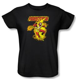 Firestorm Ladies T-shirt - DC Comics Black Tee